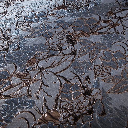 Жаккард Blumarine 017-19082 синий/бронза