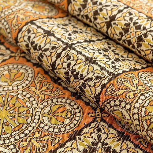 Гобелен гостиный 513-02-56 бежево-терракотовый изразцы