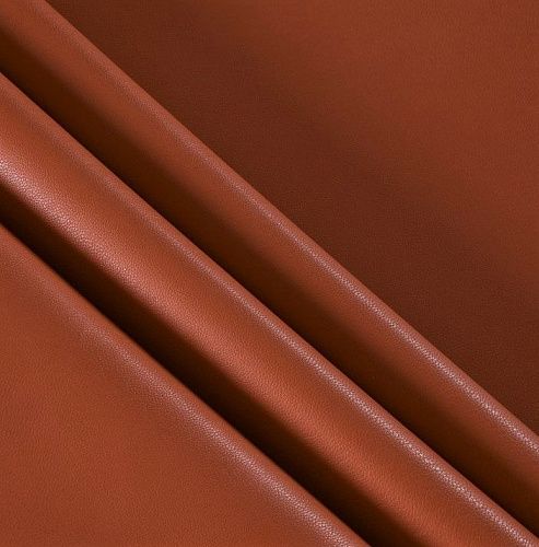 Экокожа-замша 070-11782 терракотово-оранжевый однотонный