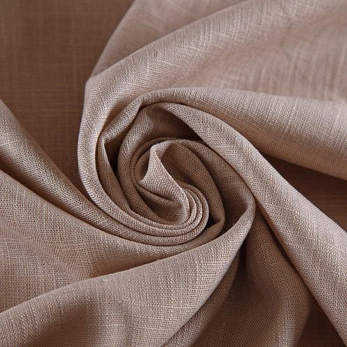 Лен-вискоза стрейч 035-17448 холодный беж однотонный