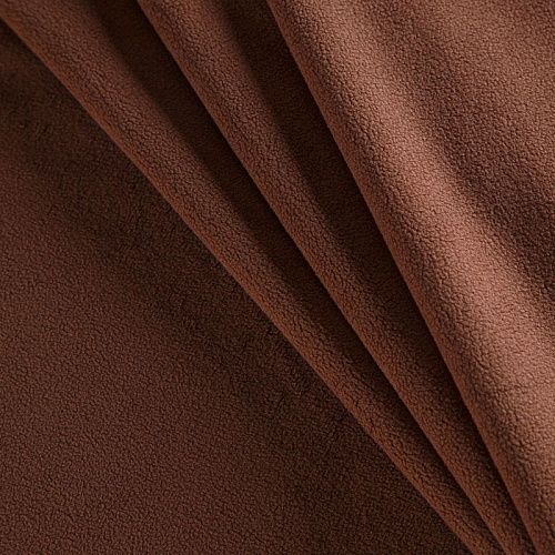 Флис 2-х сторонний на трикотажной основе 061-15588 карамельный однотонный