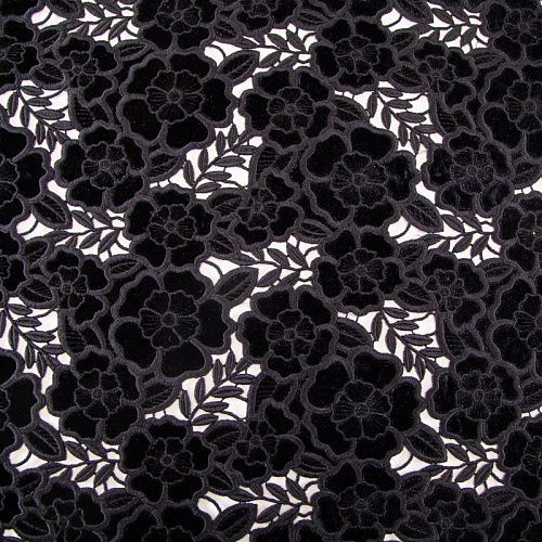 Бархат-макраме 002-19609 черный