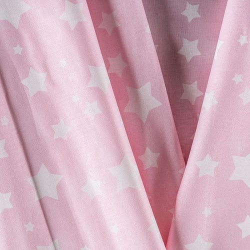 Бязь 007-00674 пудрово-розовый принтованный