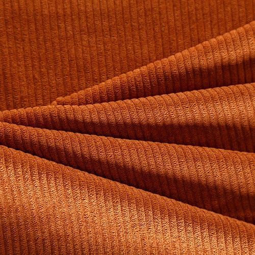 Вельвет 008-06497 жженый апельсин однотонный
