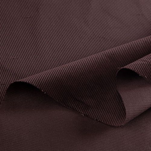 Вельвет стрейч 008-20782 шоколадный однотонный
