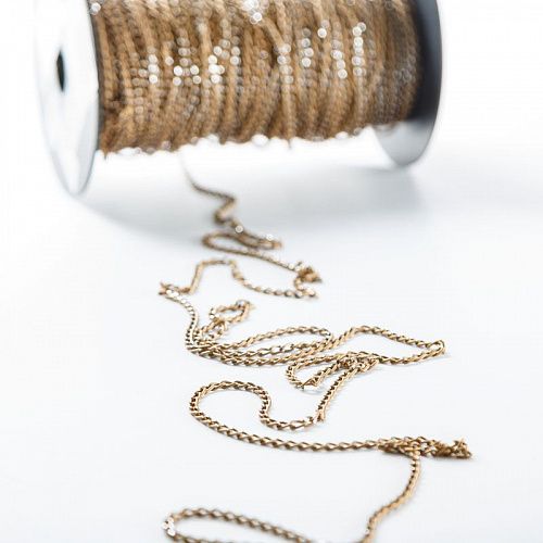 Цепь декоративная 4 мм металл 20-4-антик