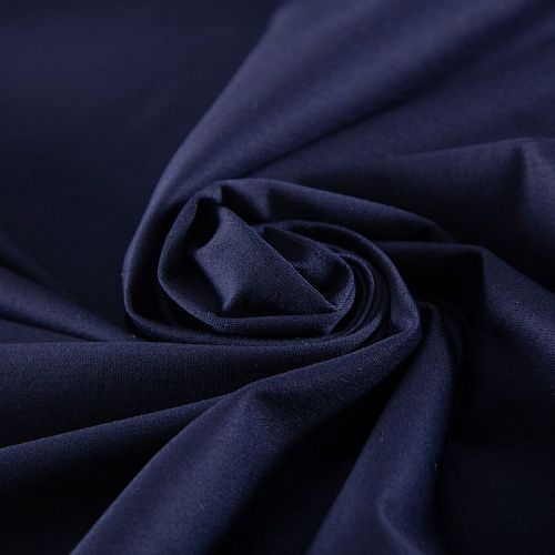 Трикотаж 056-20376 темно-синий однотонный