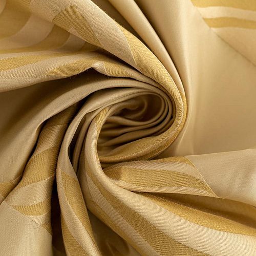 Ткань портьерная шелк h-280 см Т154-02-104 золотисто-бежевый