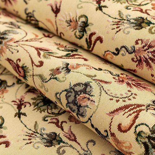 Гобелен гостиный 513-02-15 песочный фантазийные цветы