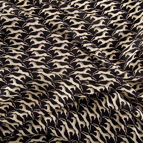 Вискоза 009-20097 черный принтованный