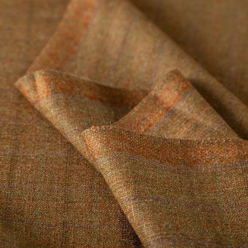 Шерсть костюмная 022-19967 горчичный принтованный