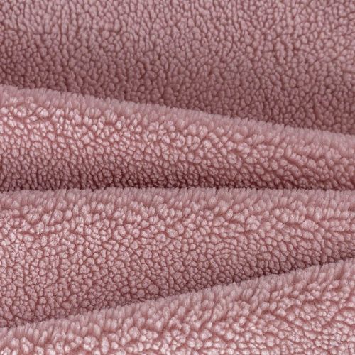 Мех искусственный К30-127 Col.22 пудрово-розовый однотонный