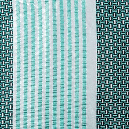 Жаккард 017-03032 бело-зеленый