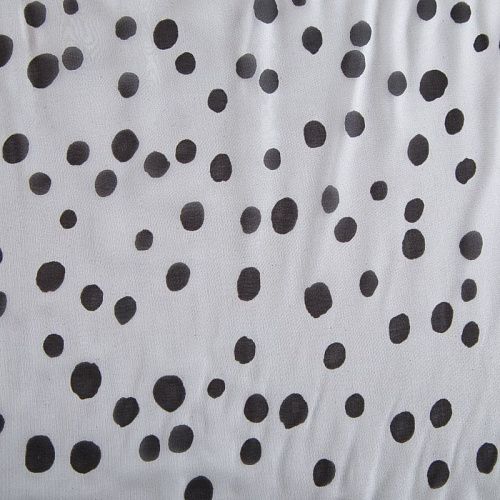 Шелк-батист 003-16477 белый принтованный