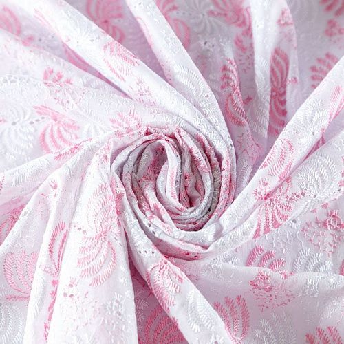 Шитье 067-08074 белый с вышивкой