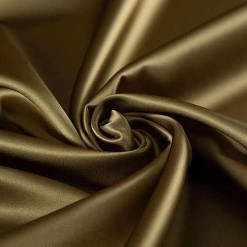 Сатин двойной 001-19880 золотистый хаки
