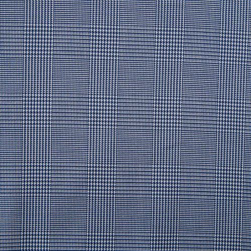 Хлопок плательно-рубашечный 049-12529 бело-голубой гленчек