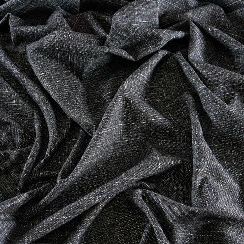 Ткань костюмная 025-11995 черный деним однотонный