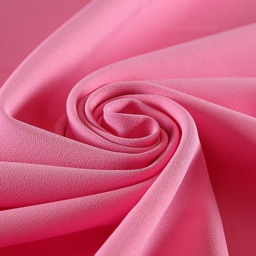 Креп стрейч Moschino дублированный 026-17127 розовый однотонный