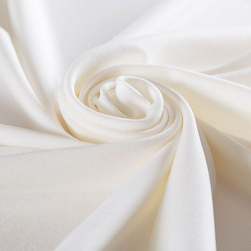 Трикотаж 056-16703 молочный однотонный