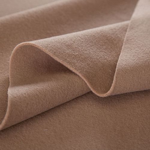 Ткань пальтовая 040-17258 песочно-бежевый однотонный