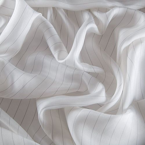 Ткань подкладочная 045-11147 белый принтованный