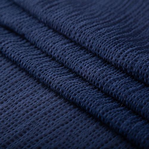 Шелк-жатка натуральный 064-19921 темно-синий однотонный