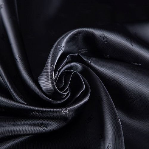 Ткань подкладочная 045-20864 черный жаккардовый