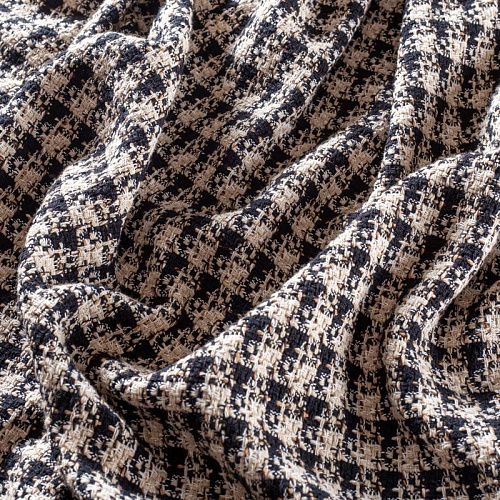 Твид шанель 052-01136 молочно-черный