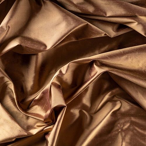 Дикий шелк К16-070 медный однотонный