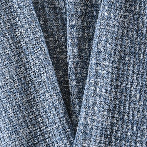 Трикотаж вязаный 056-11808 голубой меланж