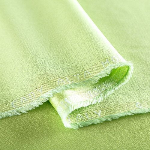 Кади креп-атлас 001-06636 салатовый однотонный