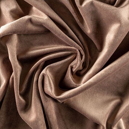 Ткань портьерная бархат 529-02-141 мокрый песок однотонный