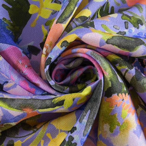 Вискоза 009-12066 лавандовый принтованный