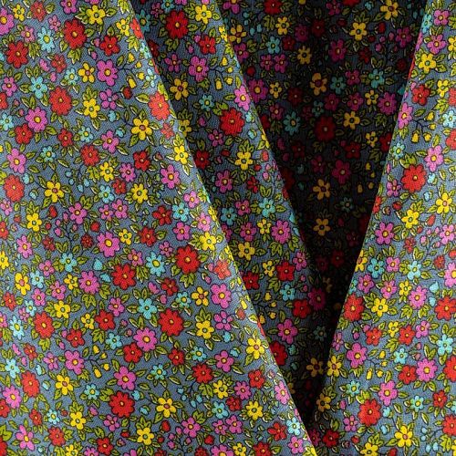 Бязь 007-00697 серый принтованный