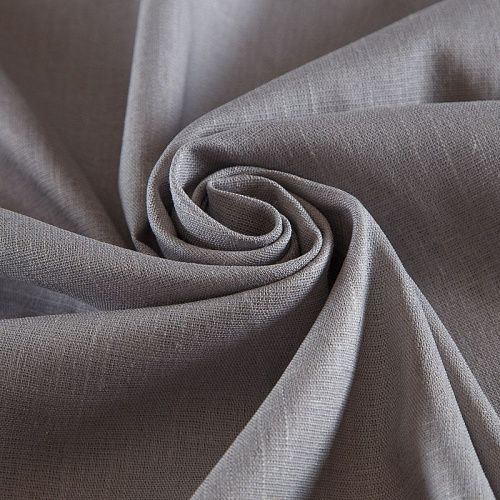 Лен-вискоза 035-17484 серый однотонный