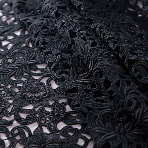 Гипюр-макраме Valentino 012-19796 черный