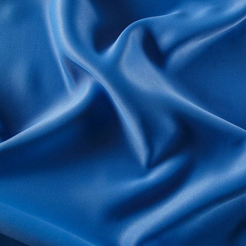 Ткань портьерная L-300 см негорючая блэкаут 10-02-13700 синий однотонный