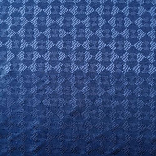 Ткань подкладочная 045-07405 синий жаккардовый