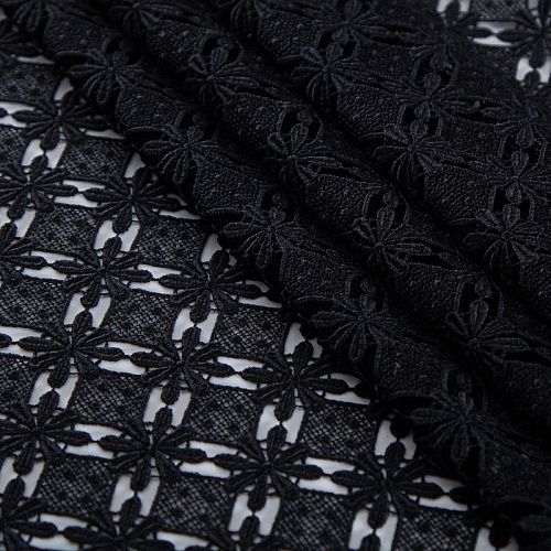 Гипюр-макраме 012-20204 черный