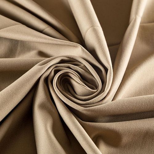 Джерси 014-03204 табачно-бежевый однотонный