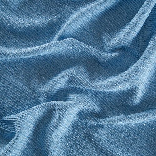 Твид шанель 052-15609 голубой однотонный