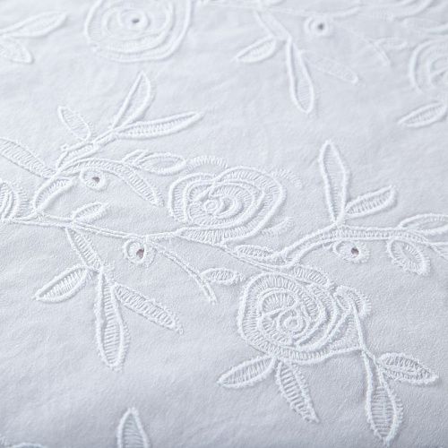 Хлопок с вышивкой 067-20044 белый