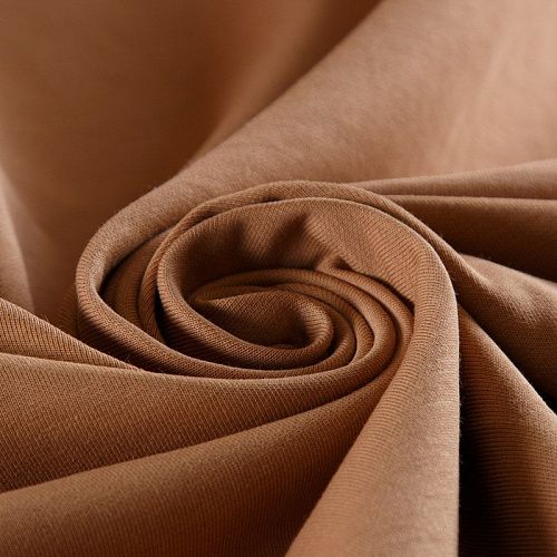 Трикотаж 056-15751 карамельный однотонный