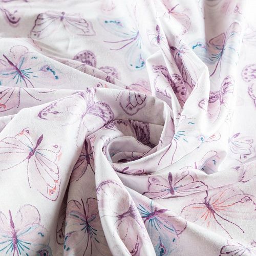 Перкаль 007-03512 белый принтованный