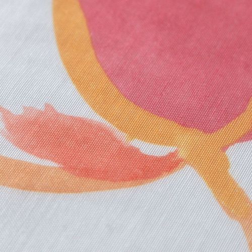 Тюль лен Т242-01-20 белый принтованный