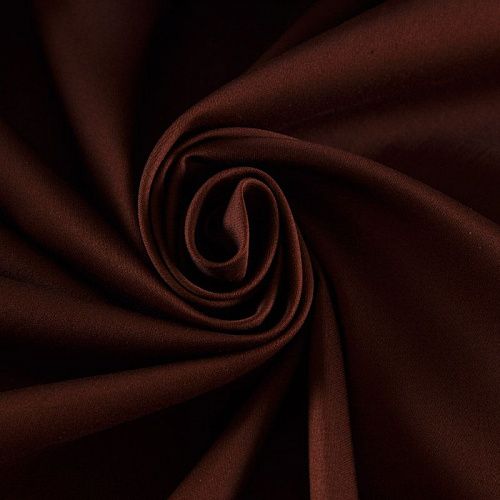 Сатин-коттон стрейч 063-12063 корица однотонный