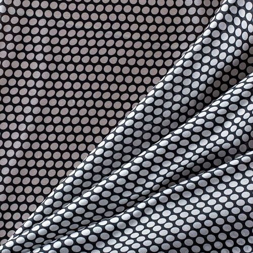 Шелк натуральный К15-570 молочный принтованный