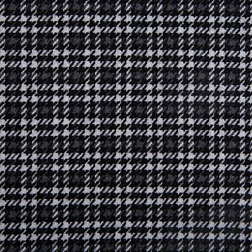 Ткань костюмная 025-14423 черно-белый клетка