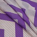 Шелк-батист 003-16476 бело-фиолетовый принтованный
